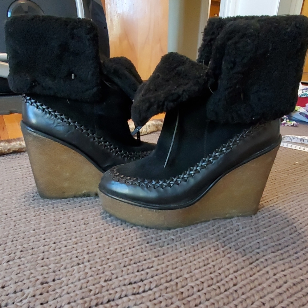 Coach 1941 fringe moccasin bootie q6556
